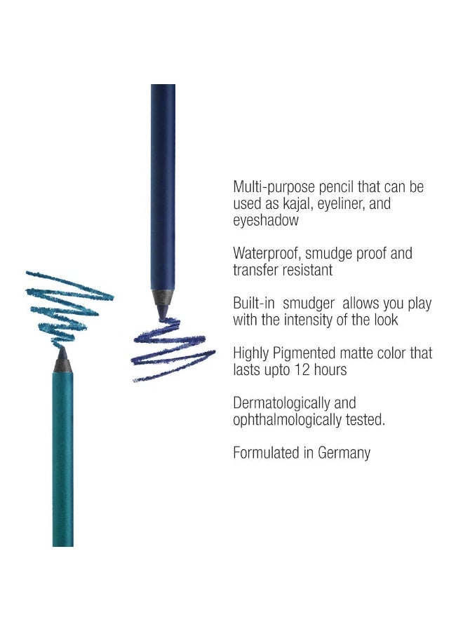 Colorbar Just Smoky Kajal, Matte Finish, 1.2g - Just Blue,Pencil - Image 4